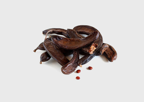 Whole carob pods
